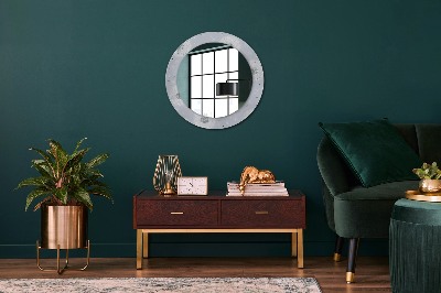 Round decorative wall mirror Flowers dandelions