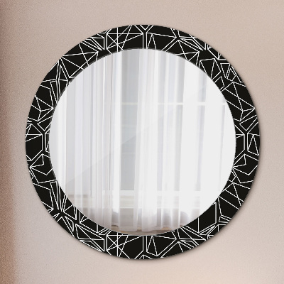 Round mirror decor Geometric pattern