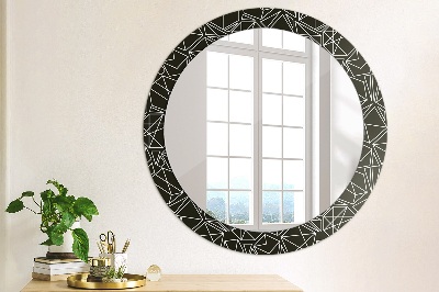 Round mirror decor Geometric pattern