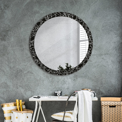 Round mirror decor Geometric pattern