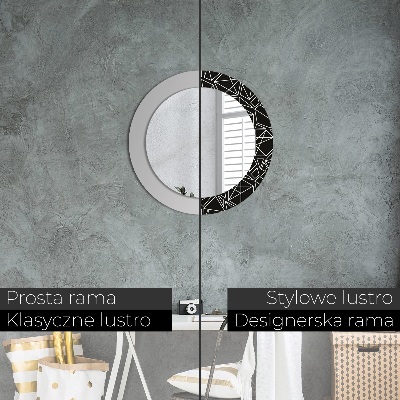 Round mirror decor Geometric pattern