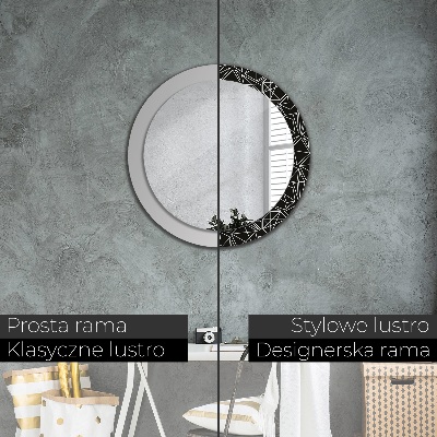 Round mirror decor Geometric pattern