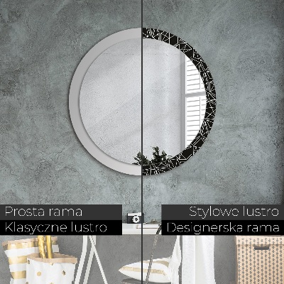 Round mirror decor Geometric pattern