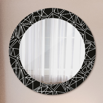 Round mirror decor Geometric pattern