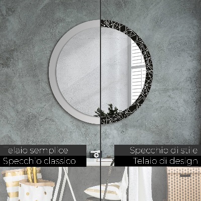 Round mirror decor Geometric pattern