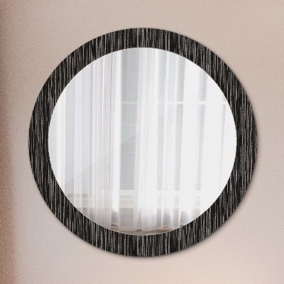 Round mirror decor Abstract metallic