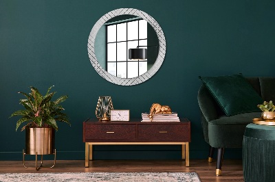 Round decorative wall mirror Crossed lines