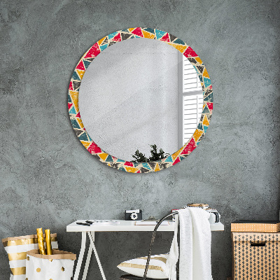 Round decorative wall mirror Retro composition
