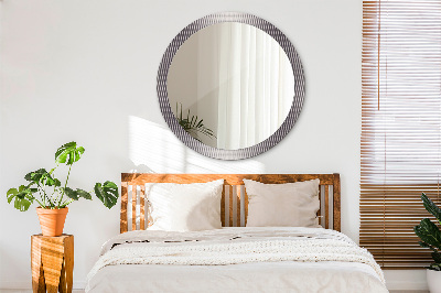 Round mirror printed frame Geometric dots pattern