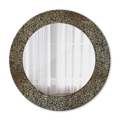 Round mirror decor Gold ornaments