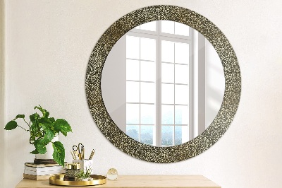 Round mirror decor Gold ornaments