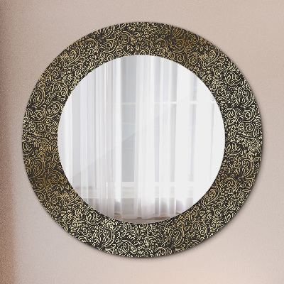 Round mirror decor Gold ornaments