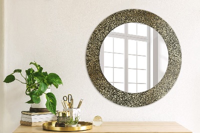 Round mirror decor Gold ornaments