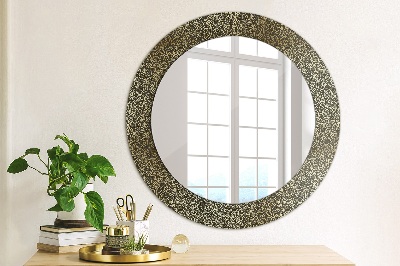 Round mirror decor Gold ornaments