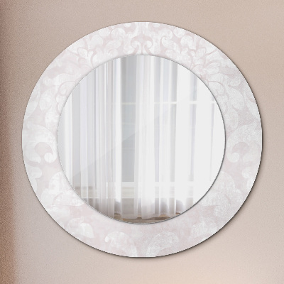 Round mirror decor Delicate roccoco texture