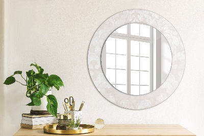 Round mirror decor Delicate roccoco texture