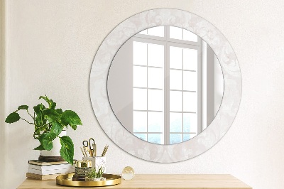 Round mirror decor Delicate roccoco texture