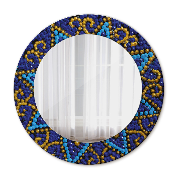 Round decorative wall mirror Decorative composition