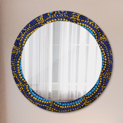 Round decorative wall mirror Decorative composition