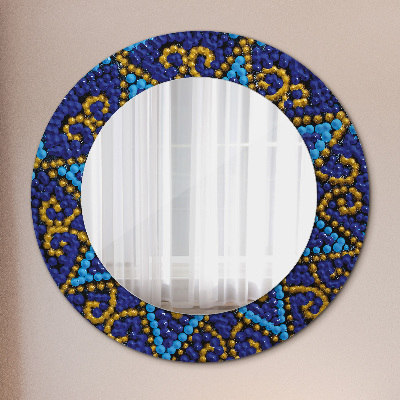 Round decorative wall mirror Decorative composition