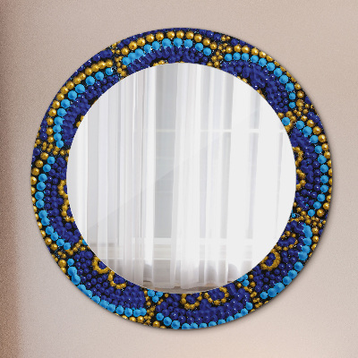 Round decorative wall mirror Decorative composition