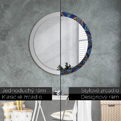 Round decorative wall mirror Decorative composition