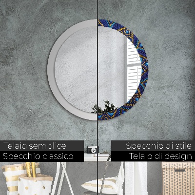 Round decorative wall mirror Decorative composition