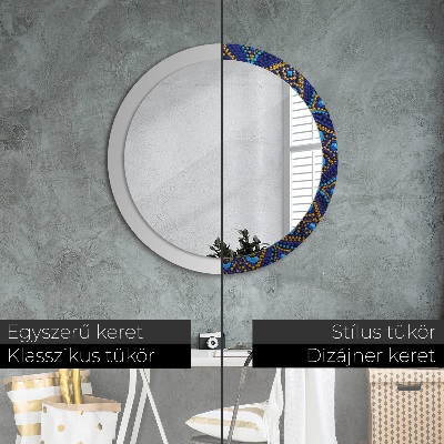 Round decorative wall mirror Decorative composition