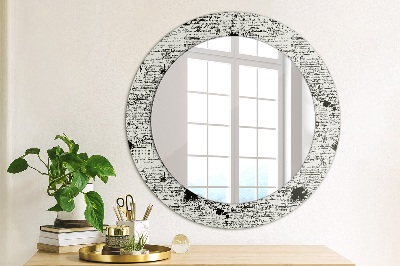 Round mirror decor Scribbles pattern