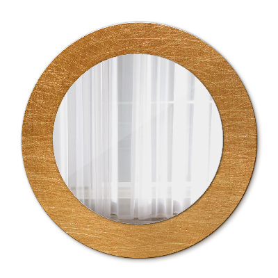 Round mirror decor Metal surface