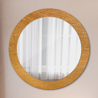 Round mirror decor Metal surface