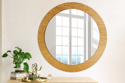 Round mirror decor Metal surface