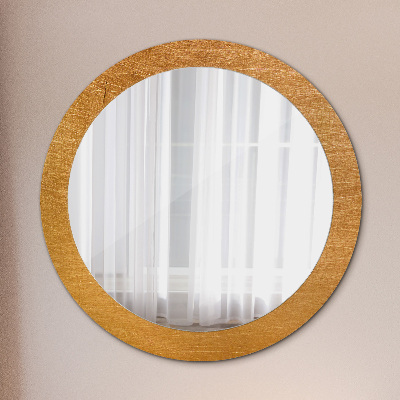 Round mirror decor Metal surface