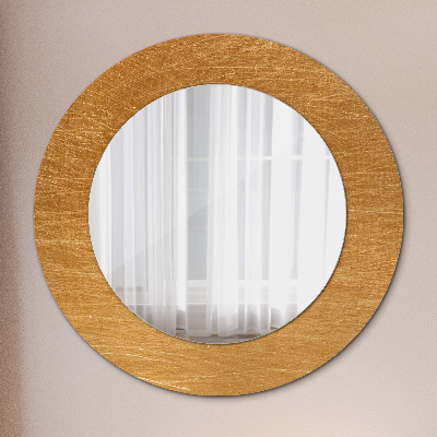 Round mirror decor Metal surface