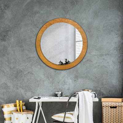 Round mirror decor Metal surface