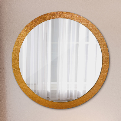 Round mirror decor Metal surface