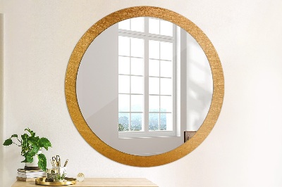 Round mirror decor Metal surface