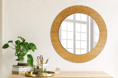 Round mirror decor Metal surface