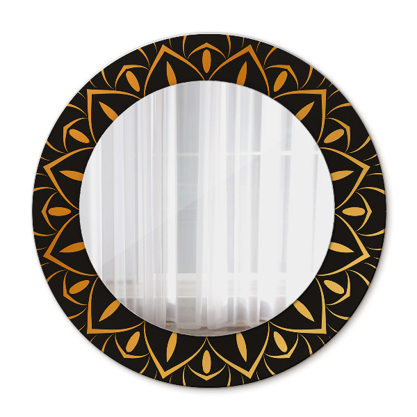 Round mirror decor Gold mandala