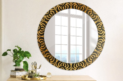 Round mirror decor Gold mandala