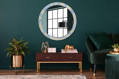 Round mirror printed frame Abstract shape