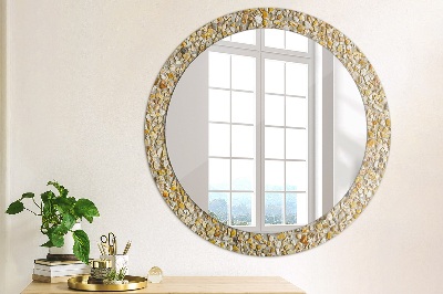 Round mirror decor Terrazzo pattern