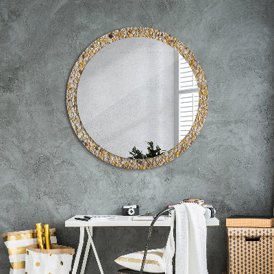 Round mirror decor Terrazzo pattern