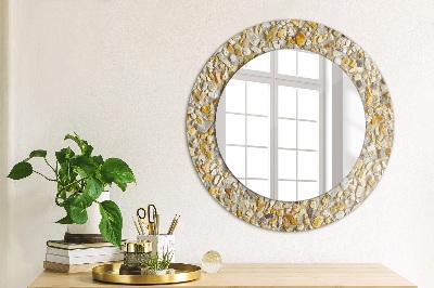 Round mirror decor Terrazzo pattern