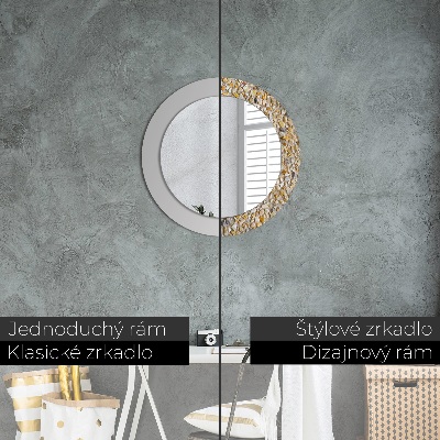 Round mirror decor Terrazzo pattern