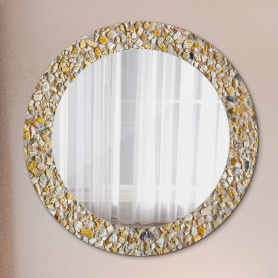 Round mirror decor Terrazzo pattern