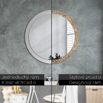 Round mirror decor Terrazzo pattern