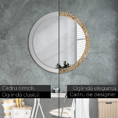 Round mirror decor Terrazzo pattern