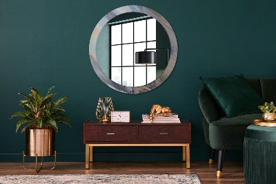 Round decorative wall mirror Holographic texture