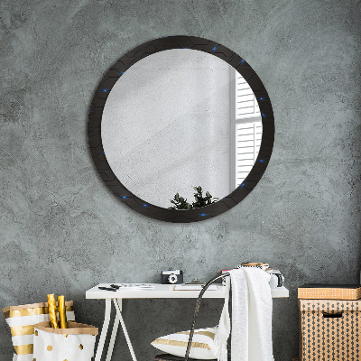 Round decorative wall mirror Futuristic abstract